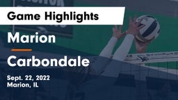 Marion  vs Carbondale  Game Highlights - Sept. 22, 2022