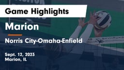 Marion  vs Norris City-Omaha-Enfield  Game Highlights - Sept. 12, 2023