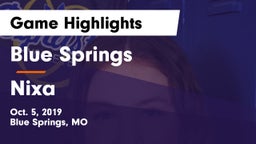Blue Springs  vs Nixa Game Highlights - Oct. 5, 2019