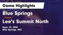Blue Springs  vs Lee's Summit North  Game Highlights - Sept. 29, 2020