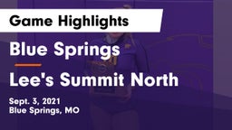 Blue Springs  vs Lee's Summit North  Game Highlights - Sept. 3, 2021