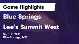 Blue Springs  vs Lee's Summit West  Game Highlights - Sept. 7, 2021