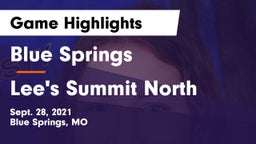 Blue Springs  vs Lee's Summit North  Game Highlights - Sept. 28, 2021