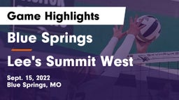 Blue Springs  vs Lee's Summit West  Game Highlights - Sept. 15, 2022