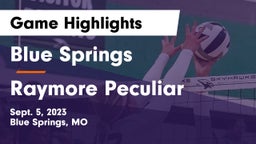 Blue Springs  vs Raymore Peculiar  Game Highlights - Sept. 5, 2023