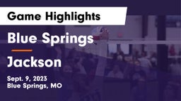 Blue Springs  vs Jackson  Game Highlights - Sept. 9, 2023