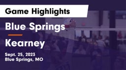 Blue Springs  vs Kearney  Game Highlights - Sept. 25, 2023