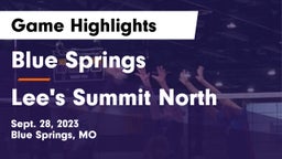 Blue Springs  vs Lee's Summit North  Game Highlights - Sept. 28, 2023