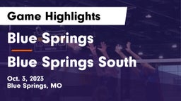Blue Springs  vs Blue Springs South  Game Highlights - Oct. 3, 2023