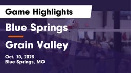 Blue Springs  vs Grain Valley  Game Highlights - Oct. 10, 2023
