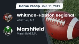 Recap: Whitman-Hanson Regional  vs. Marshfield  2019