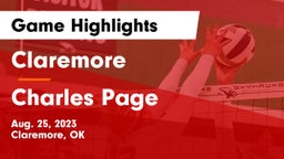Claremore  vs Charles Page  Game Highlights - Aug. 25, 2023