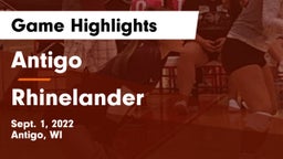 Antigo  vs Rhinelander  Game Highlights - Sept. 1, 2022