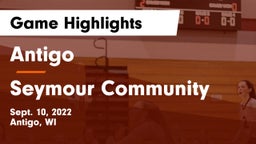 Antigo  vs Seymour Community  Game Highlights - Sept. 10, 2022