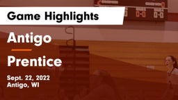 Antigo  vs Prentice  Game Highlights - Sept. 22, 2022