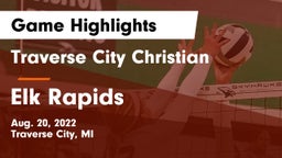 Traverse City Christian  vs Elk Rapids  Game Highlights - Aug. 20, 2022