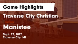 Traverse City Christian  vs Manistee  Game Highlights - Sept. 22, 2022