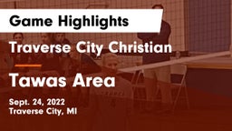 Traverse City Christian  vs Tawas Area  Game Highlights - Sept. 24, 2022