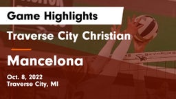 Traverse City Christian  vs Mancelona  Game Highlights - Oct. 8, 2022