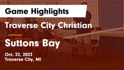 Traverse City Christian  vs Suttons Bay  Game Highlights - Oct. 22, 2022