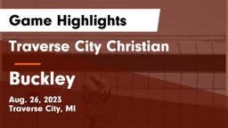 Traverse City Christian  vs Buckley Game Highlights - Aug. 26, 2023