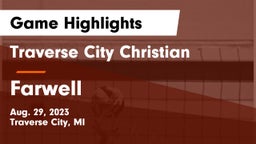 Traverse City Christian  vs Farwell  Game Highlights - Aug. 29, 2023