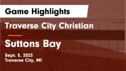 Traverse City Christian  vs Suttons Bay  Game Highlights - Sept. 5, 2023