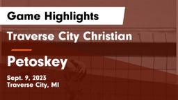 Traverse City Christian  vs Petoskey  Game Highlights - Sept. 9, 2023