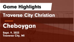 Traverse City Christian  vs Cheboygan  Game Highlights - Sept. 9, 2023