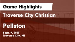 Traverse City Christian  vs Pellston  Game Highlights - Sept. 9, 2023