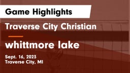 Traverse City Christian  vs whittmore lake Game Highlights - Sept. 16, 2023