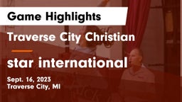 Traverse City Christian  vs star international  Game Highlights - Sept. 16, 2023