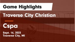 Traverse City Christian  vs Cspa Game Highlights - Sept. 16, 2023