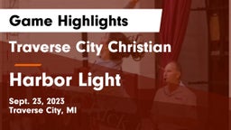 Traverse City Christian  vs Harbor Light  Game Highlights - Sept. 23, 2023