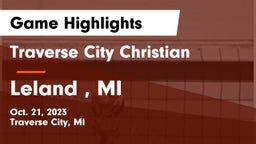 Traverse City Christian  vs Leland , MI  Game Highlights - Oct. 21, 2023