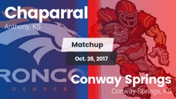 Matchup: Chaparral vs. Conway Springs  2017