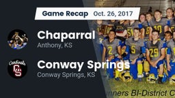 Recap: Chaparral  vs. Conway Springs  2017