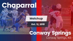 Matchup: Chaparral vs. Conway Springs  2018