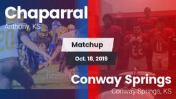 Matchup: Chaparral vs. Conway Springs  2019