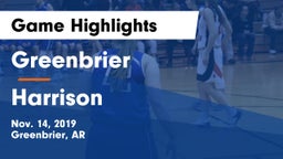 Greenbrier  vs Harrison  Game Highlights - Nov. 14, 2019