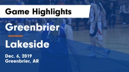 Greenbrier  vs Lakeside  Game Highlights - Dec. 6, 2019