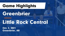 Greenbrier  vs Little Rock Central  Game Highlights - Oct. 2, 2021