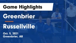 Greenbrier  vs Russellville  Game Highlights - Oct. 5, 2021