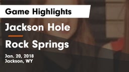 Jackson Hole  vs Rock Springs  Game Highlights - Jan. 20, 2018