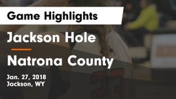 Jackson Hole  vs Natrona County  Game Highlights - Jan. 27, 2018