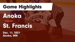 Anoka  vs St. Francis  Game Highlights - Dec. 11, 2021