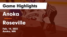 Anoka  vs Roseville  Game Highlights - Feb. 14, 2022