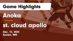 Anoka  vs st. cloud apollo Game Highlights - Dec. 15, 2022