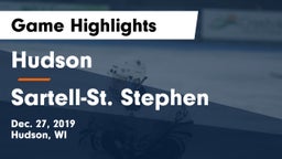 Hudson  vs Sartell-St. Stephen  Game Highlights - Dec. 27, 2019