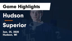 Hudson  vs Superior  Game Highlights - Jan. 25, 2020